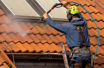 Démoussage et hydrofuge de toiture à Holque