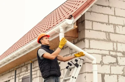 Pose et remplacement de gouttières à Holque